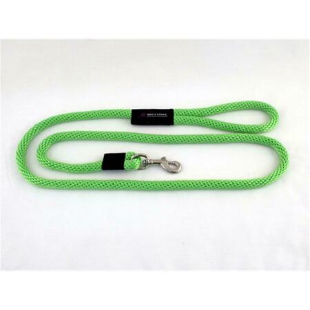 SOFT LINES Dog Snap Leash 0.62 In. Diameter By 10 Ft. - Lime Green P11010LIMEGREEN
